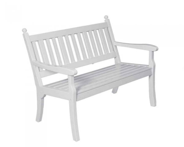 Bänk, plast, vit 1,5 m