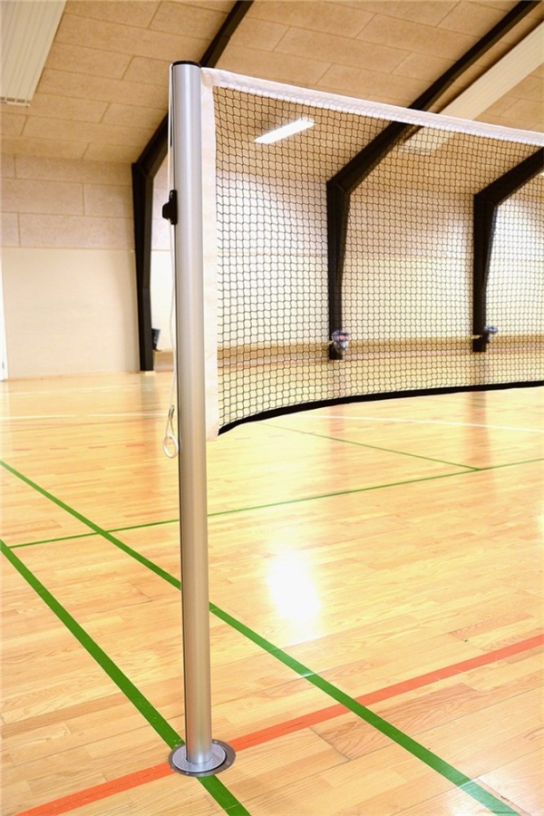 Badmintonstolpe med nätspår 63mm