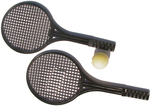 Tennisrack 2-pack och 1 skumboll