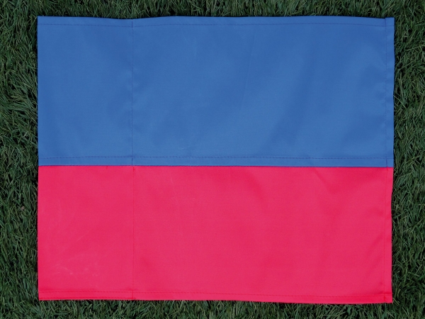 Hörnflagga Blå/Röd