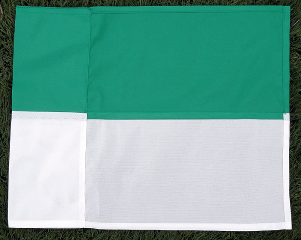 Hörnflagga Grön/Vit