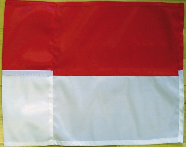 Hörnflagga Röd/Vit