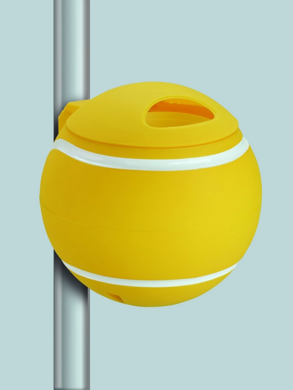 Papperskorg Tennisboll, gul